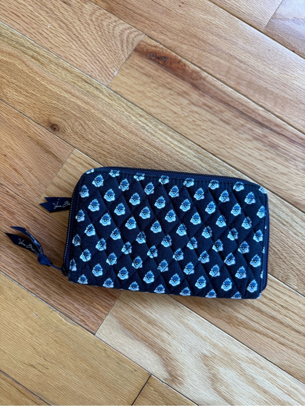 Quilted Black Patterned Vera Bradley wallet